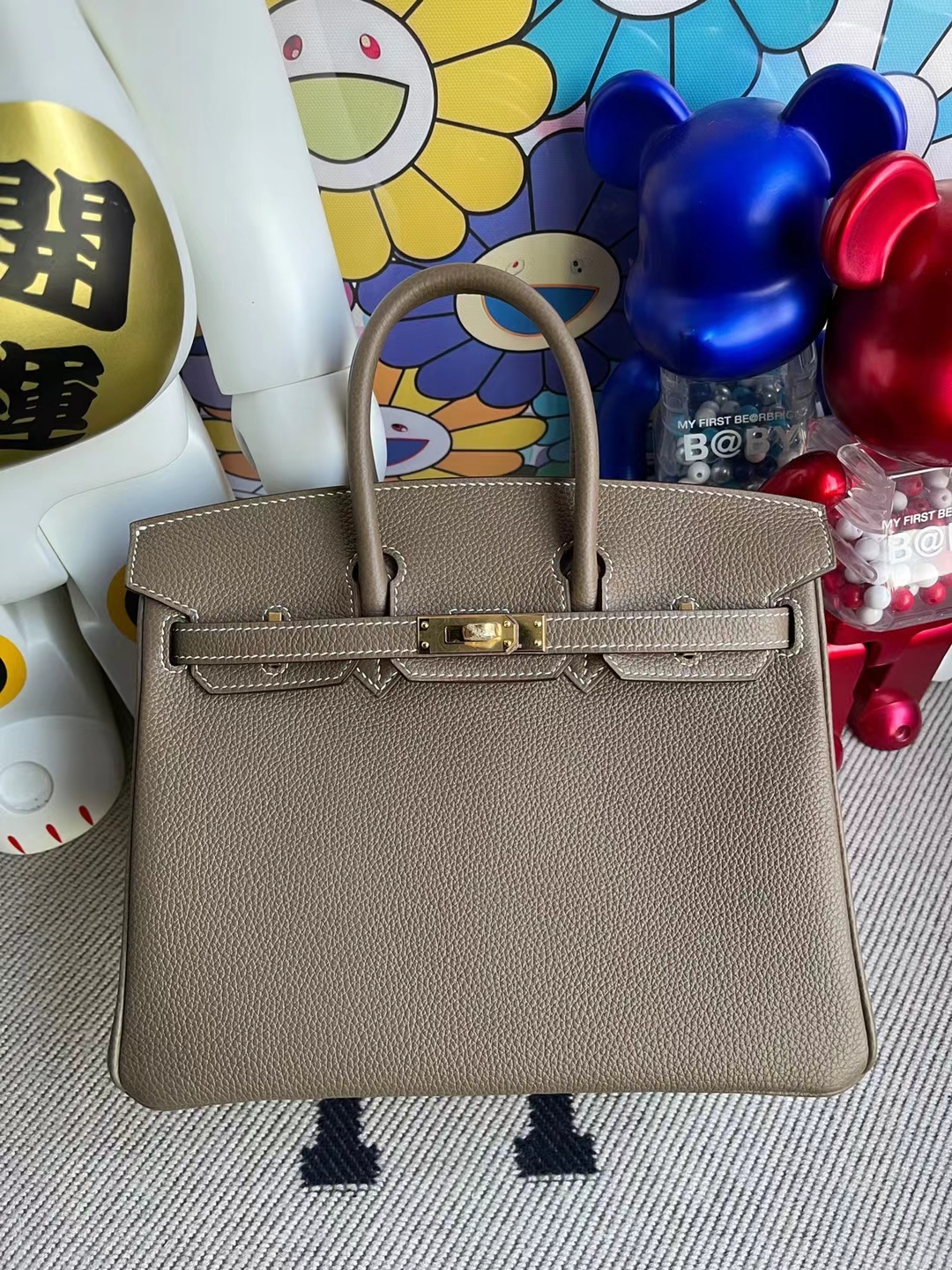 Hermès(爱马仕)Birkin 铂金包 togo ck18 大象灰 金扣 25cm 顶级工艺 全手工缝制-拉尔森鳄鱼皮具定制 - 爱马仕包包官网 Hermès(爱马仕)Birkin 铂金包 togo ck18 大象灰 金扣 25cm 顶级工艺 全手工缝制