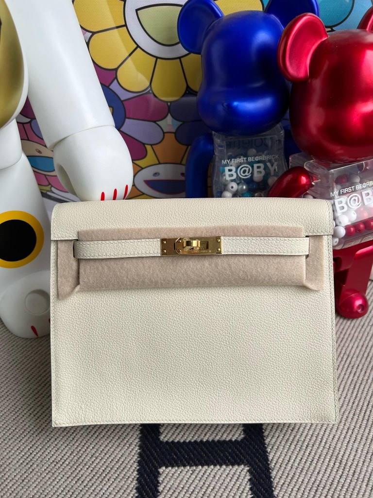 Hermès(爱马仕)Kelly danse 跳舞包 evecolor ck10 奶昔白 Craie 金扣 顶级手缝-拉尔森鳄鱼皮具定制 - 爱马仕包包官网 Hermès(爱马仕)Kelly danse 跳舞包 evecolor ck10 奶昔白 Craie 金扣 顶级手缝