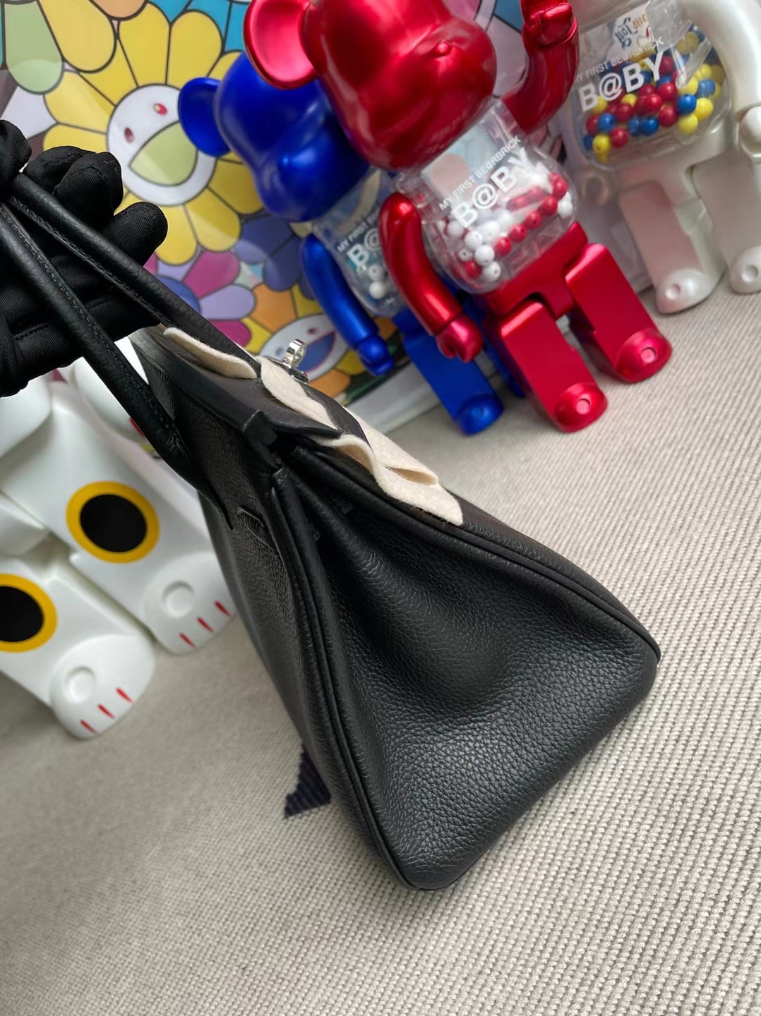 Hermès(爱马仕)Birkin 铂金包 Togo Ck89 黑色 银扣 25cm 顶级工艺 全手工缝制-拉尔森鳄鱼皮具定制 - 爱马仕包包官网 Hermès(爱马仕)Birkin 铂金包 Togo Ck89 黑色 银扣 25cm 顶级工艺 全手工缝制