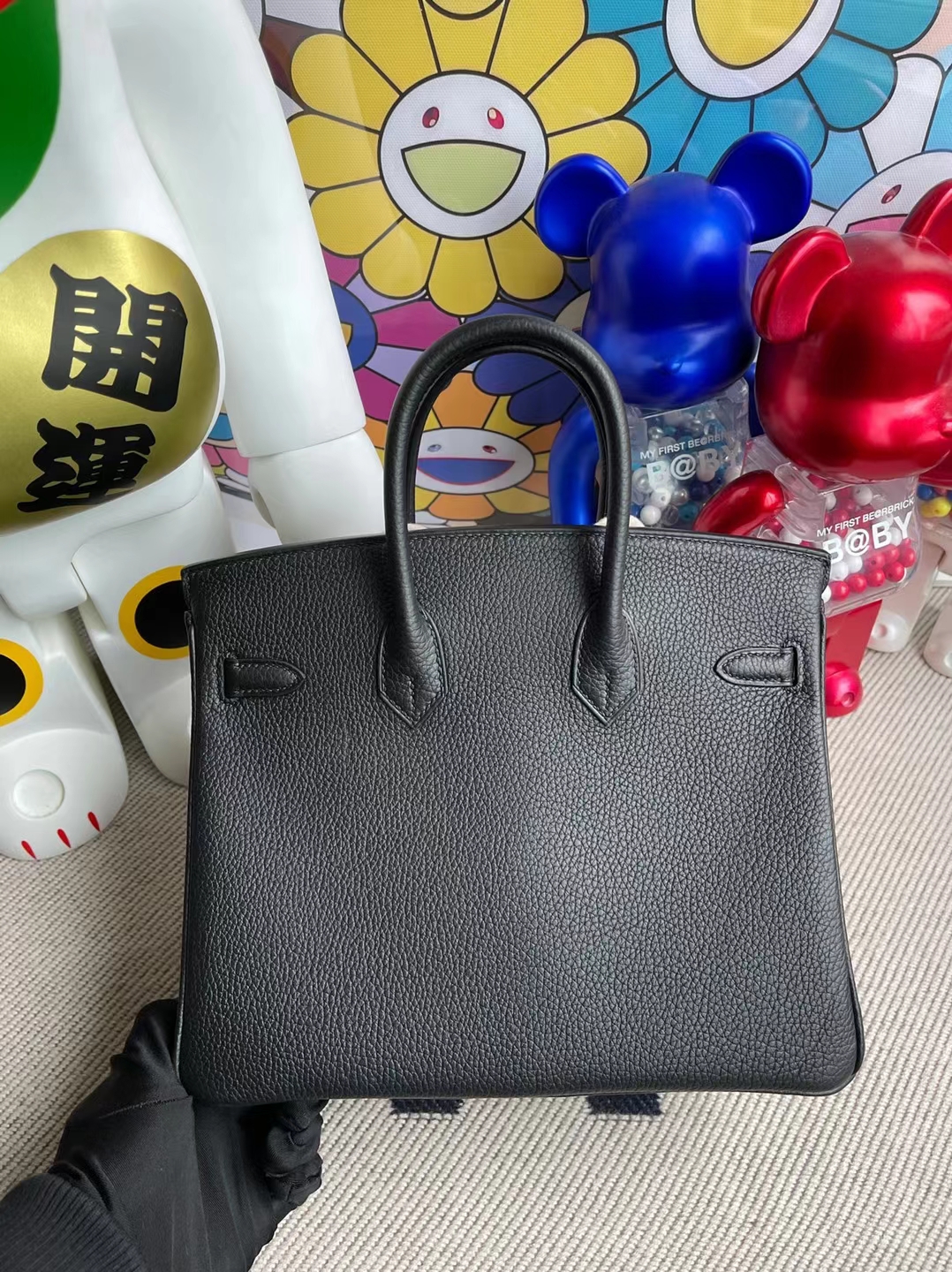 Hermès(爱马仕)Birkin 铂金包 Togo Ck89 黑色 银扣 25cm 顶级工艺 全手工缝制-拉尔森鳄鱼皮具定制 - 爱马仕包包官网 Hermès(爱马仕)Birkin 铂金包 Togo Ck89 黑色 银扣 25cm 顶级工艺 全手工缝制
