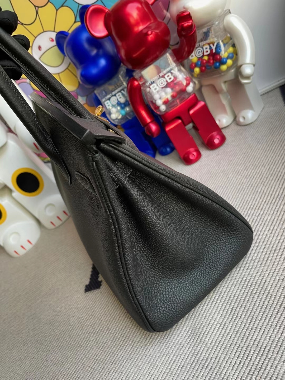 Hermès(爱马仕)Birkin 铂金包 Togo Ck89 黑色 金扣 30cm 顶级工艺 全手工缝制-拉尔森鳄鱼皮具定制 - 爱马仕包包官网 Hermès(爱马仕)Birkin 铂金包 Togo Ck89 黑色 金扣 30cm 顶级工艺 全手工缝制