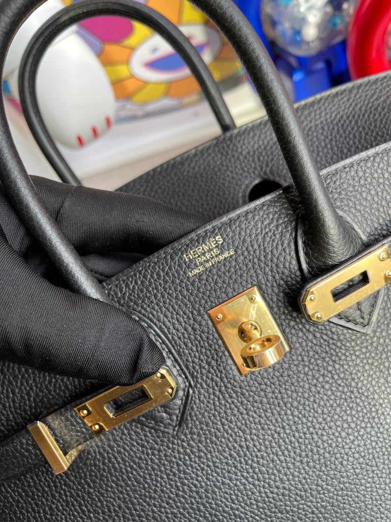 Hermès(爱马仕)Birkin 铂金包 原厂小牛皮 togo ck89 黑色 Noir 金扣 25cm 顶级手缝-拉尔森鳄鱼皮具定制 - 爱马仕包包官网 Hermès(爱马仕)Birkin 铂金包 原厂小牛皮 togo ck89 黑色 Noir 金扣 25cm 顶级手缝