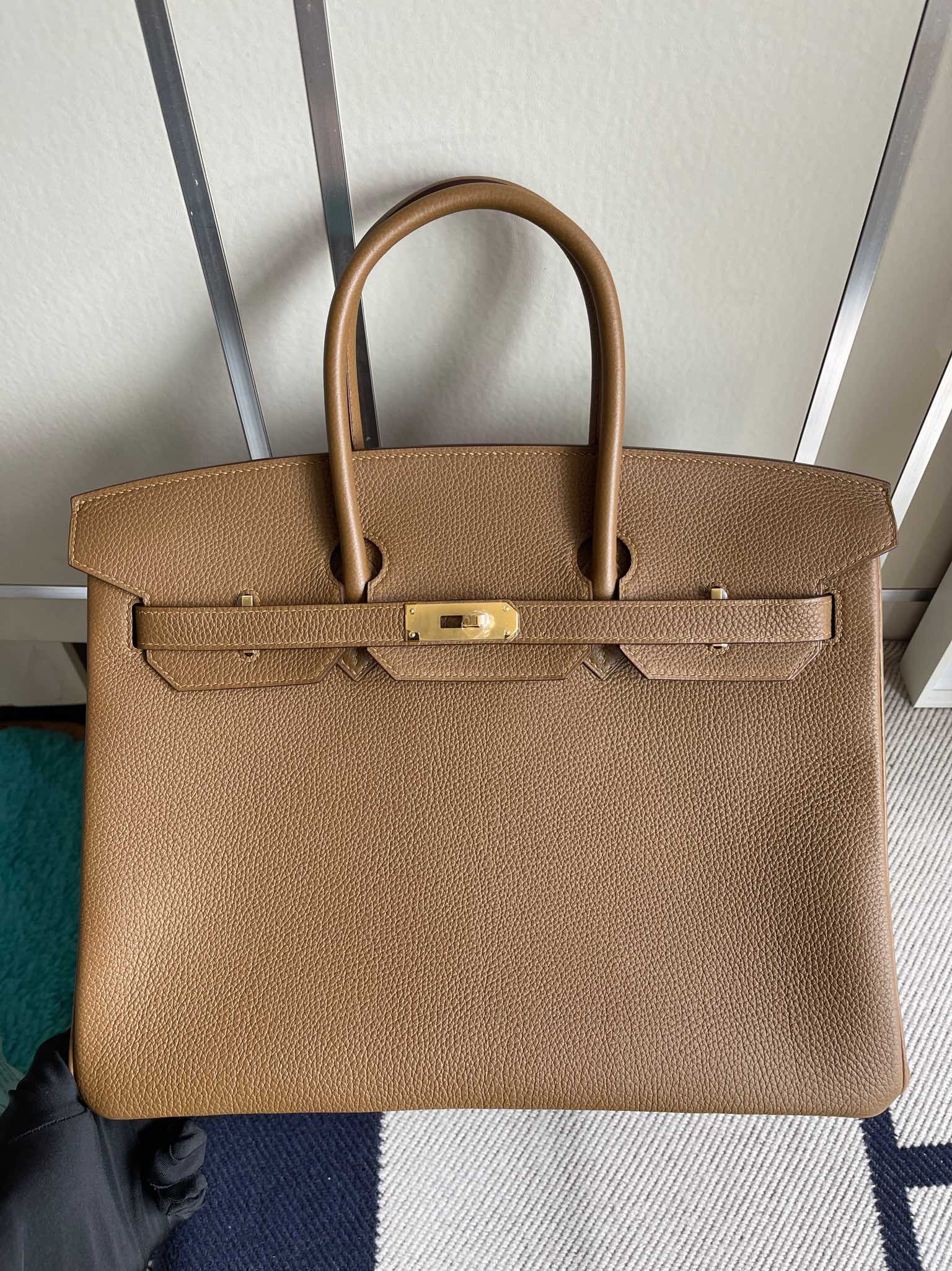 Hermès(爱马仕)Birkin 铂金包 原厂小牛皮 togo 栗子棕 金扣 35cm 顶级手缝-拉尔森鳄鱼皮具定制 - 爱马仕包包官网 Hermès(爱马仕)Birkin 铂金包 原厂小牛皮 togo 栗子棕 金扣 35cm 顶级手缝