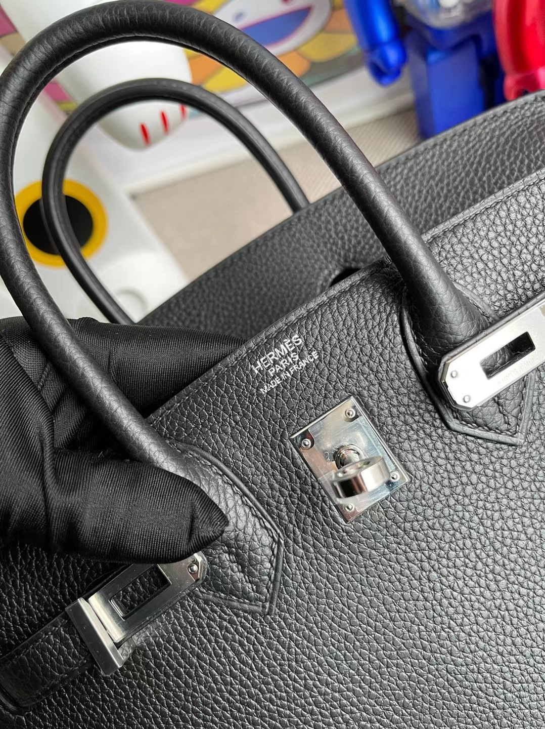 Hermès(爱马仕)Birkin 铂金包 Togo Ck89 黑色 银扣 25cm 顶级工艺 全手工缝制-拉尔森鳄鱼皮具定制 - 爱马仕包包官网 Hermès(爱马仕)Birkin 铂金包 Togo Ck89 黑色 银扣 25cm 顶级工艺 全手工缝制