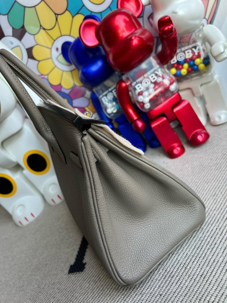 Hermès(爱马仕)Birkin 铂金包 原厂小牛皮 togo M8 沥青灰 gris ashpit 银扣 25cm 顶级手缝-拉尔森鳄鱼皮具定制 - 爱马仕包包官网 Hermès(爱马仕)Birkin 铂金包 原厂小牛皮 togo M8 沥青灰 gris ashpit 银扣 25cm 顶级手缝