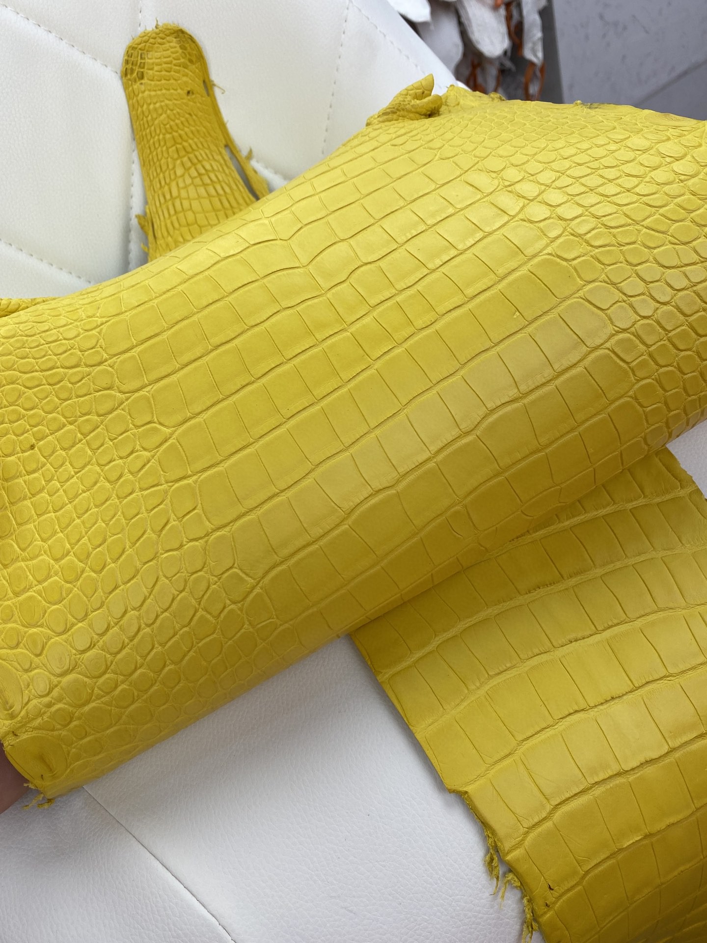 Hermès(爱马仕)新到鳄鱼 Alligator matt 雾面鳄鱼 M9 金盏花黄-拉尔森鳄鱼皮具定制 - 爱马仕包包官网 Hermès(爱马仕)新到鳄鱼 Alligator matt 雾面鳄鱼 M9 金盏花黄