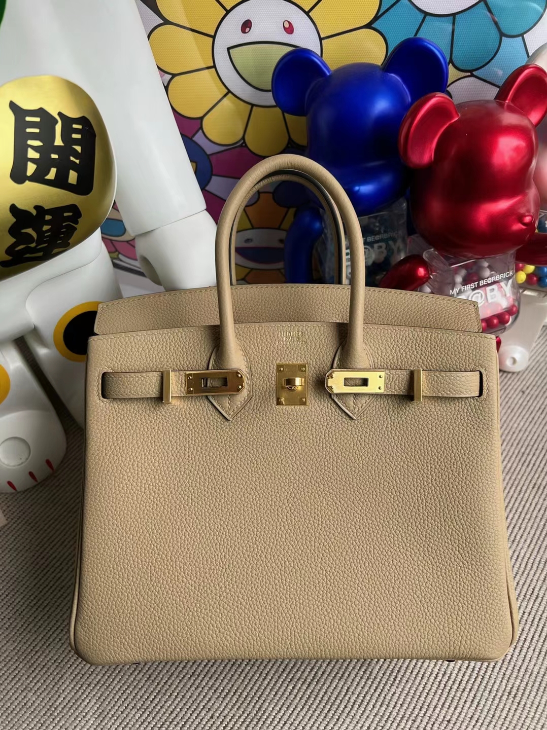 Hermès(爱马仕)Birkin 铂金包 Togo S2 风衣灰 金扣 25cm 顶级工艺-拉尔森鳄鱼皮具定制 - 爱马仕包包官网 Hermès(爱马仕)Birkin 铂金包 Togo S2 风衣灰 金扣 25cm 顶级工艺