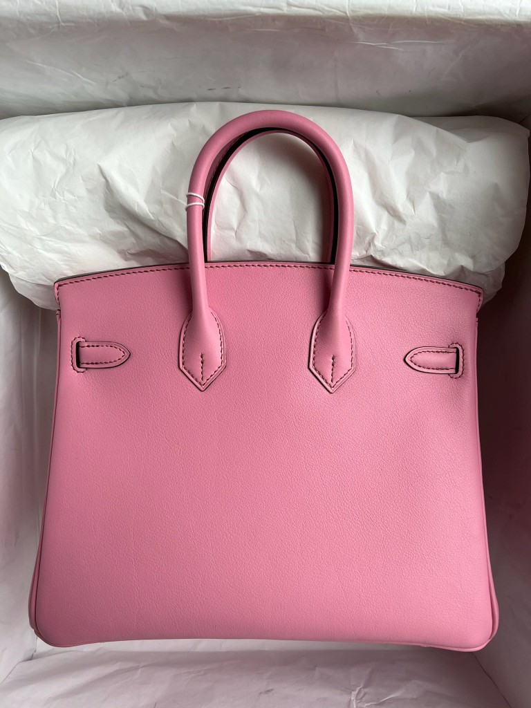 Hermès(爱马仕)Birkin 铂金包 Swift 5p 樱花粉 金扣 25cm 顶级手缝-拉尔森鳄鱼皮具定制 - 爱马仕包包官网 Hermès(爱马仕)Birkin 铂金包 Swift 5p 樱花粉 金扣 25cm 顶级手缝