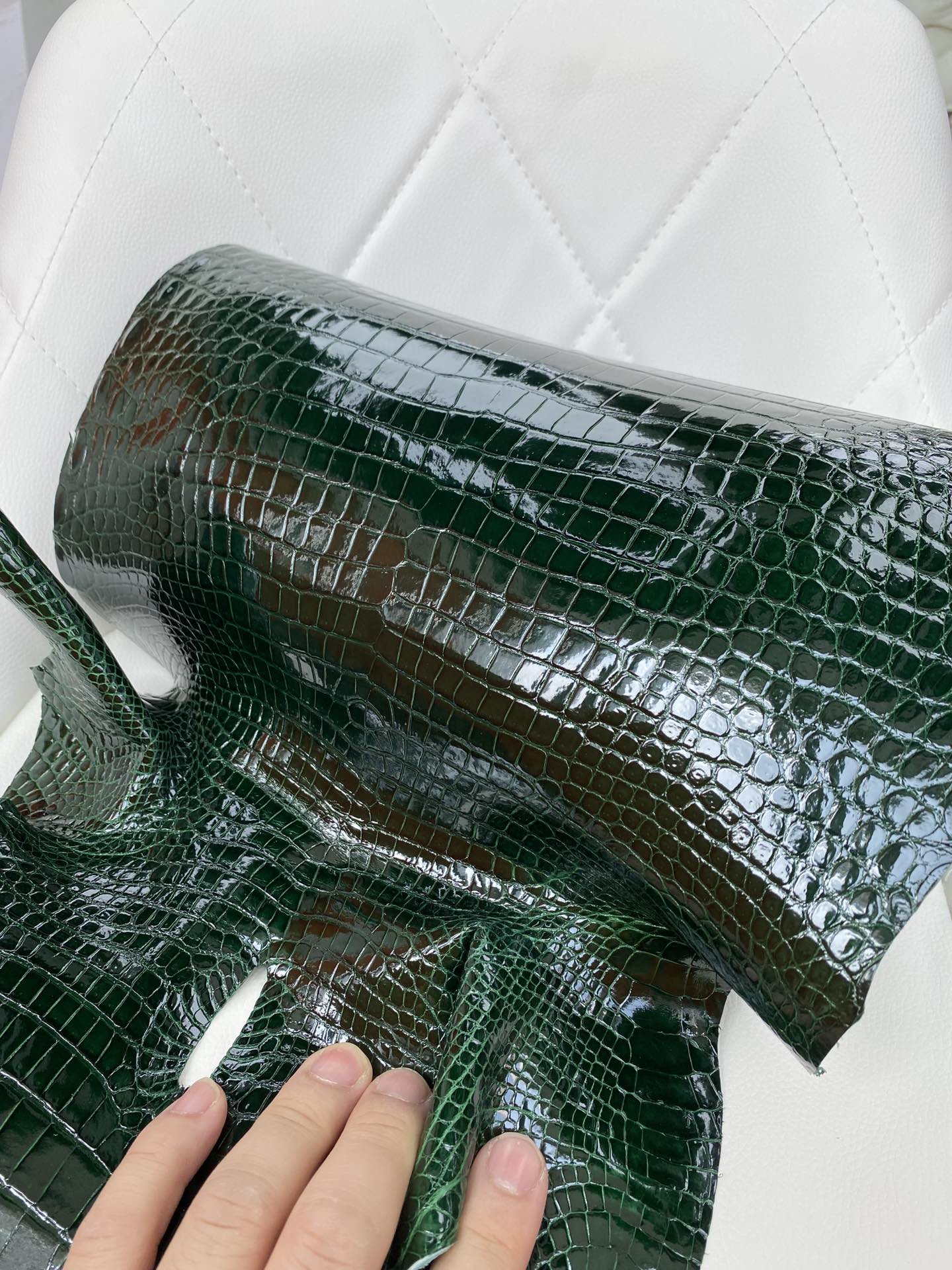Hermès(爱马仕)新到鳄鱼 Porosus shiny 亮面澳洲湾鳄 ck67 祖母绿-拉尔森鳄鱼皮具定制 - 爱马仕包包官网 Hermès(爱马仕)新到鳄鱼 Porosus shiny 亮面澳洲湾鳄 ck67 祖母绿