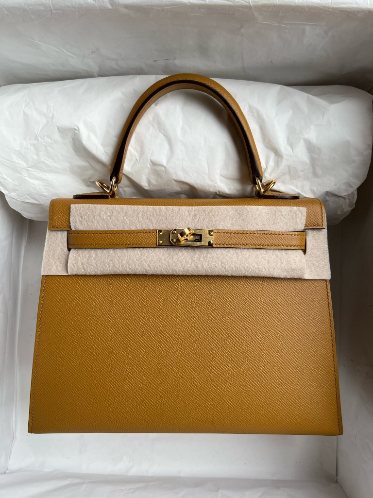 Hermès(爱马仕)kelly 凯莉包 Epsom 原厂掌纹皮 2S 芝麻色 Sesame 金扣 25cm 顶级手缝-拉尔森鳄鱼皮具定制 - 爱马仕包包官网 Hermès(爱马仕)kelly 凯莉包 Epsom 原厂掌纹皮 2S 芝麻色 Sesame 金扣 25cm 顶级手缝
