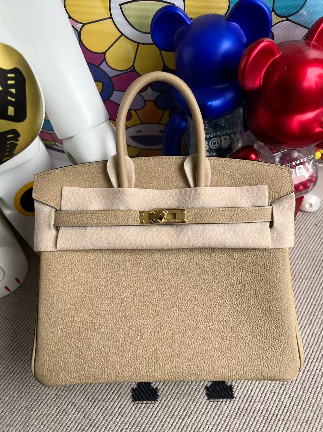 Hermès(爱马仕)Birkin 铂金包 Togo S2 风衣灰 金扣 25cm 顶级工艺-拉尔森鳄鱼皮具定制 - 爱马仕包包官网 Hermès(爱马仕)Birkin 铂金包 Togo S2 风衣灰 金扣 25cm 顶级工艺