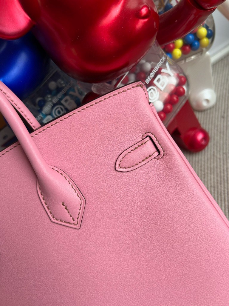 Hermès(爱马仕)Birkin 铂金包 Swift 5p 樱花粉 金扣 25cm 顶级手缝-拉尔森鳄鱼皮具定制 - 爱马仕包包官网 Hermès(爱马仕)Birkin 铂金包 Swift 5p 樱花粉 金扣 25cm 顶级手缝