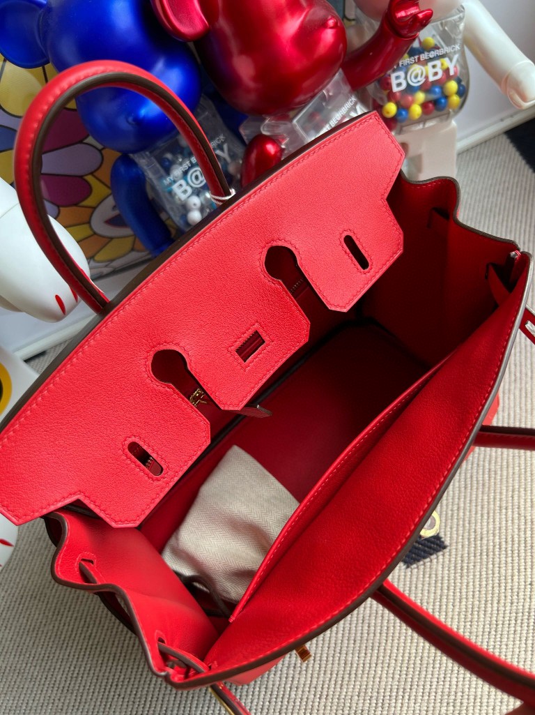 Hermès(爱马仕)Birkin 铂金包 Swift S3 心红色 金扣 25cm 顶级手缝-拉尔森鳄鱼皮具定制 - 爱马仕包包官网 Hermès(爱马仕)Birkin 铂金包 Swift S3 心红色 金扣 25cm 顶级手缝