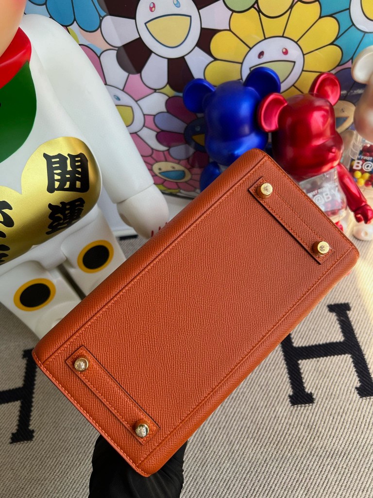 Hermès(爱马仕)Birkin 铂金包 Epsom 原厂掌纹 Sellier 红土色 Terre battue 金扣 25cm 顶级手缝-拉尔森鳄鱼皮具定制 - 爱马仕包包官网 Hermès(爱马仕)Birkin 铂金包 Epsom 原厂掌纹 Sellier 红土色 Terre battue 金扣 25cm 顶级手缝