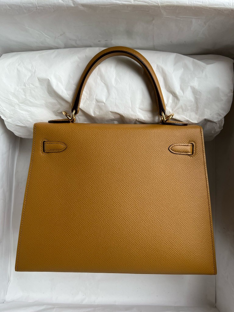 Hermès(爱马仕)kelly 凯莉包 Epsom 原厂掌纹皮 2S 芝麻色 Sesame 金扣 25cm 顶级手缝-拉尔森鳄鱼皮具定制 - 爱马仕包包官网 Hermès(爱马仕)kelly 凯莉包 Epsom 原厂掌纹皮 2S 芝麻色 Sesame 金扣 25cm 顶级手缝