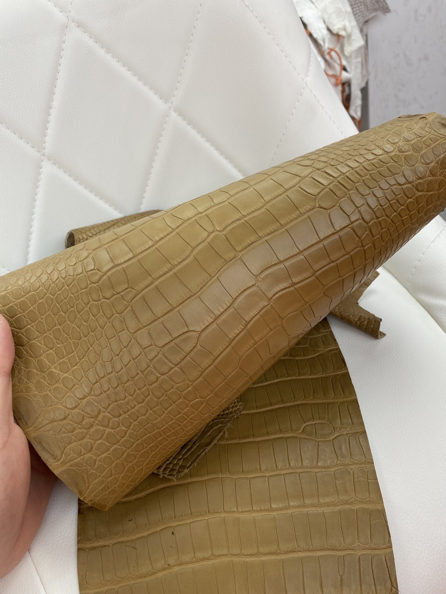 Hermès(爱马仕)新到鳄鱼 Alligator matt 雾面鳄鱼 牛皮纸色-拉尔森鳄鱼皮具定制 - 爱马仕包包官网 Hermès(爱马仕)新到鳄鱼 Alligator matt 雾面鳄鱼 牛皮纸色
