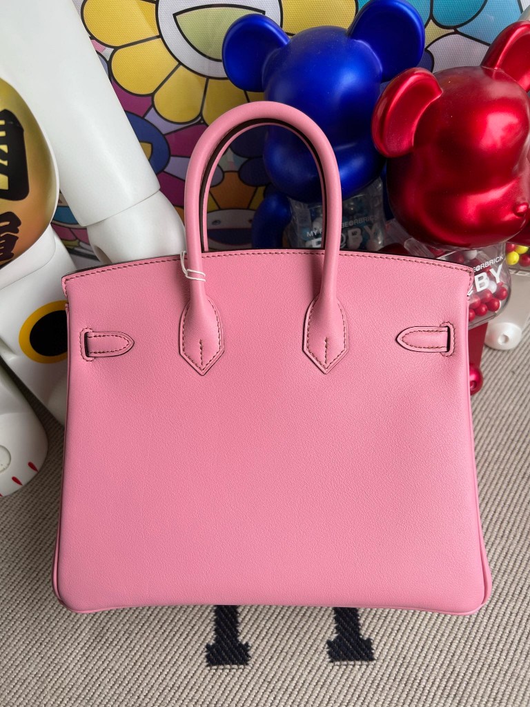 Hermès(爱马仕)Birkin 铂金包 Swift 5p 樱花粉 金扣 25cm 顶级手缝-拉尔森鳄鱼皮具定制 - 爱马仕包包官网 Hermès(爱马仕)Birkin 铂金包 Swift 5p 樱花粉 金扣 25cm 顶级手缝