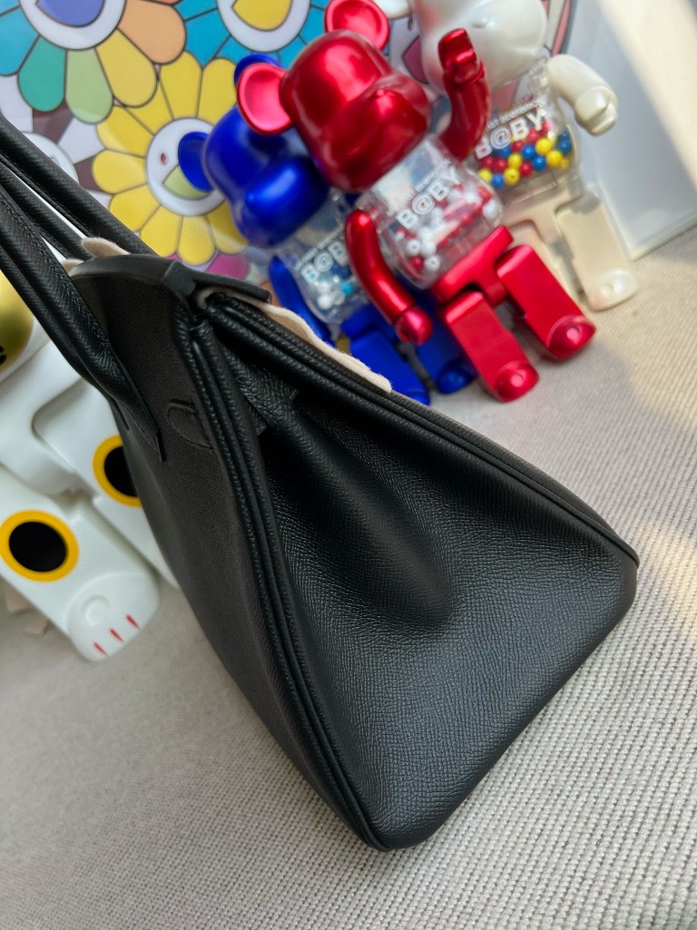Hermès(爱马仕)Birkin 铂金包 Epsom 原厂掌纹皮 ck89 黑色 Noir 金扣 30cm 顶级手缝-拉尔森鳄鱼皮具定制 - 爱马仕包包官网 Hermès(爱马仕)Birkin 铂金包 Epsom 原厂掌纹皮 ck89 黑色 Noir 金扣 30cm 顶级手缝
