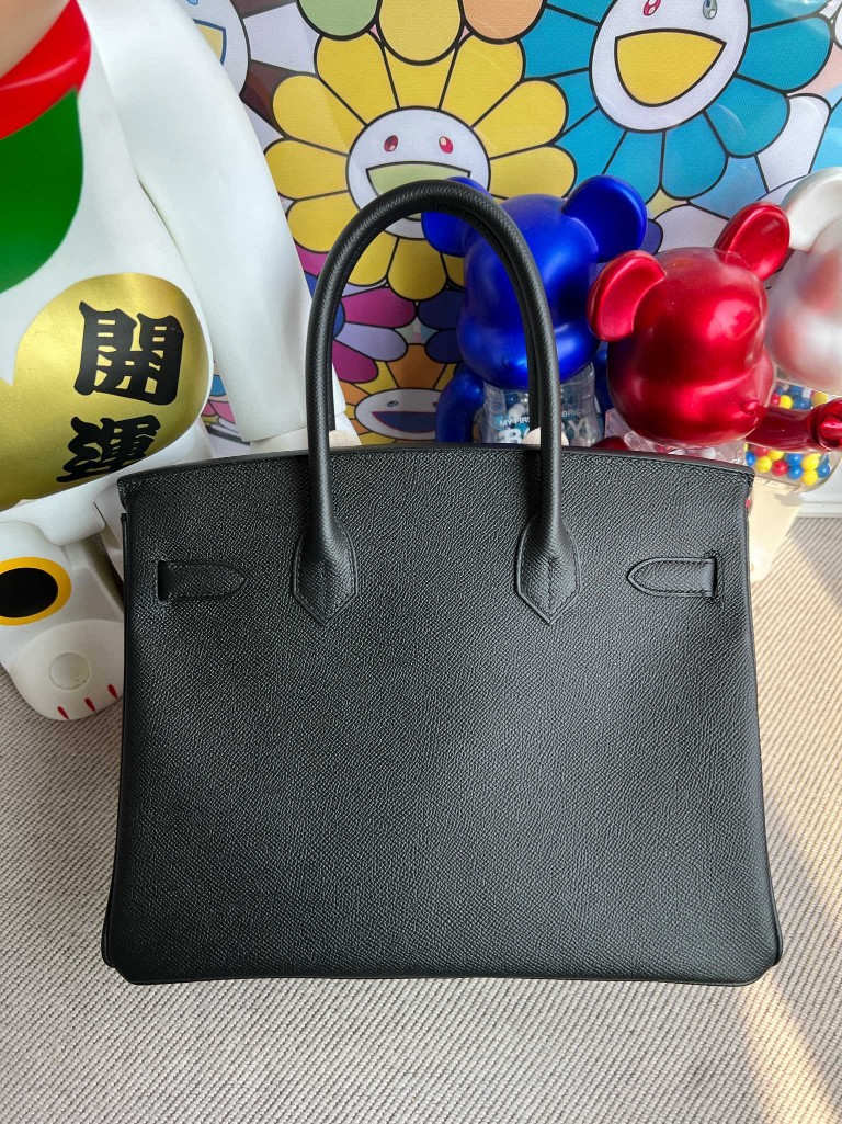 Hermès(爱马仕)Birkin 铂金包 Epsom 原厂掌纹皮 ck89 黑色 Noir 金扣 30cm 顶级手缝-拉尔森鳄鱼皮具定制 - 爱马仕包包官网 Hermès(爱马仕)Birkin 铂金包 Epsom 原厂掌纹皮 ck89 黑色 Noir 金扣 30cm 顶级手缝