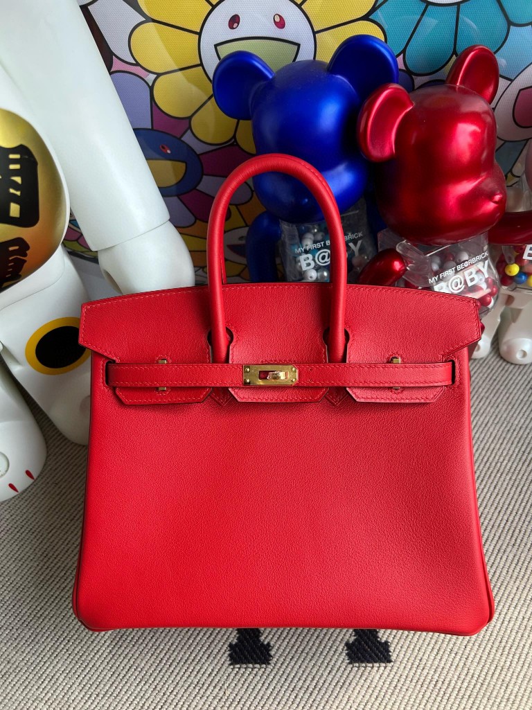 Hermès(爱马仕)Birkin 铂金包 Swift S3 心红色 金扣 25cm 顶级手缝-拉尔森鳄鱼皮具定制 - 爱马仕包包官网 Hermès(爱马仕)Birkin 铂金包 Swift S3 心红色 金扣 25cm 顶级手缝
