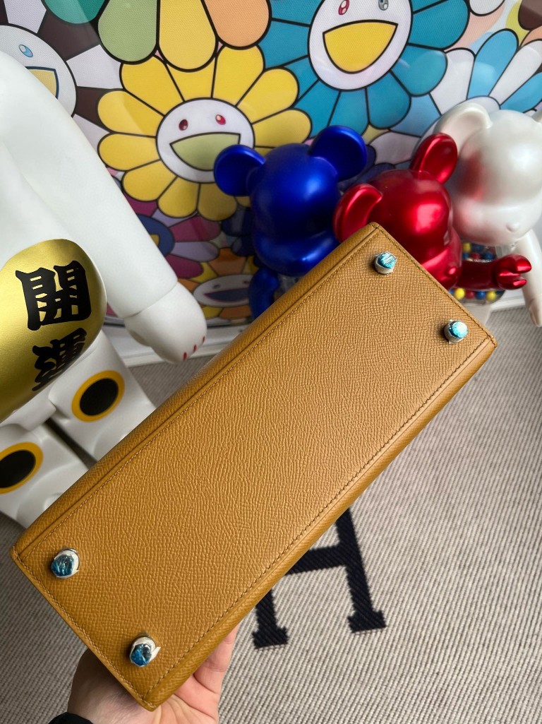 Hermès(爱马仕)kelly 凯莉包 Epsom 原厂掌纹皮 2S 芝麻色 Sesame 金扣 25cm 顶级手缝-拉尔森鳄鱼皮具定制 - 爱马仕包包官网 Hermès(爱马仕)kelly 凯莉包 Epsom 原厂掌纹皮 2S 芝麻色 Sesame 金扣 25cm 顶级手缝