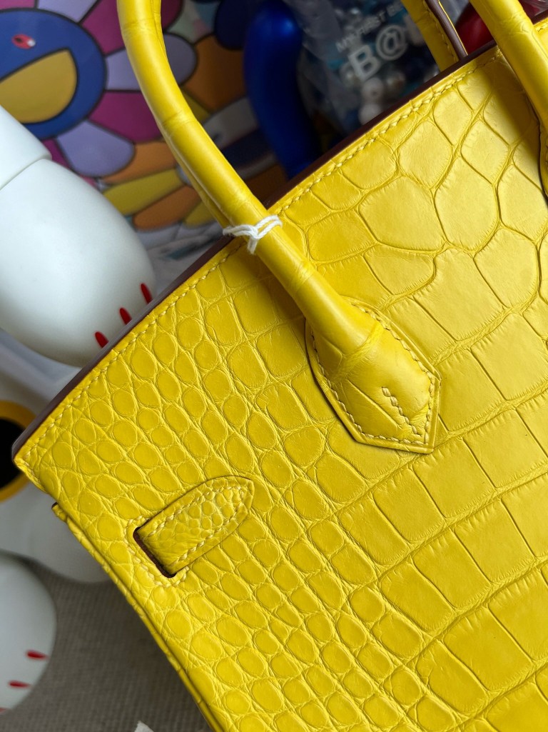 Hermès(爱马仕)Birkin 铂金包 Alligator matt 雾面鳄鱼 M9 金盏花黄 金扣 25cm 顶级手缝-拉尔森鳄鱼皮具定制 - 爱马仕包包官网 Hermès(爱马仕)Birkin 铂金包 Alligator matt 雾面鳄鱼 M9 金盏花黄 金扣 25cm 顶级手缝