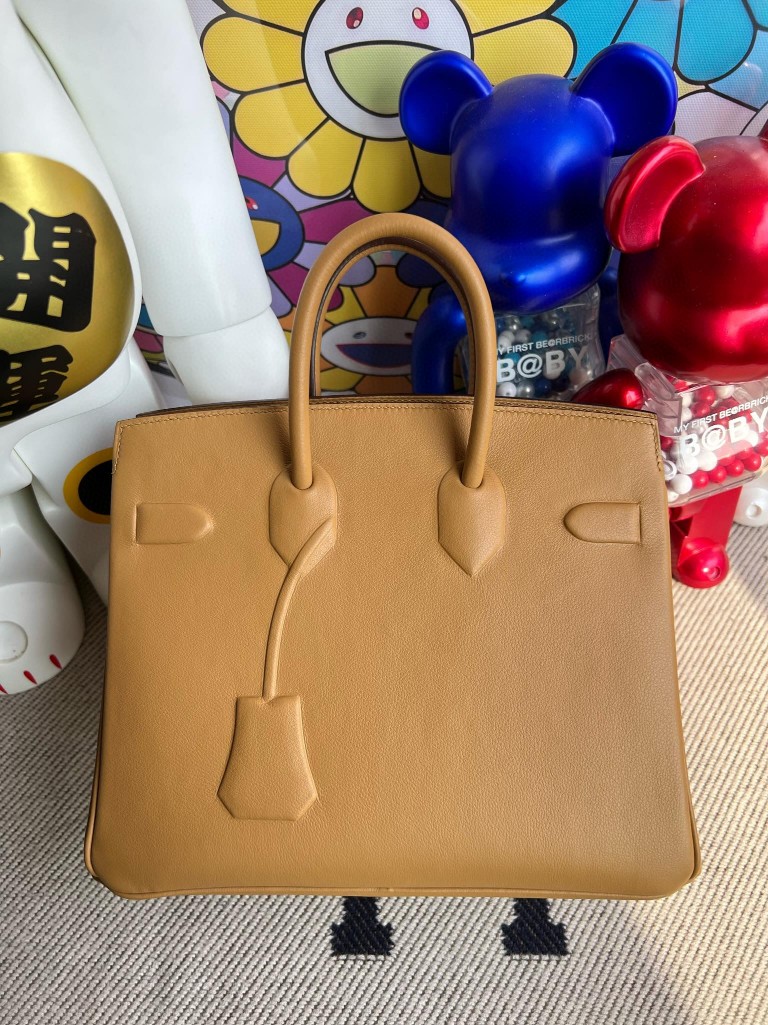 Hermès（爱马仕）Birkin Shadow 影子包 4B 饼干色 银扣 25cm 顶级手缝