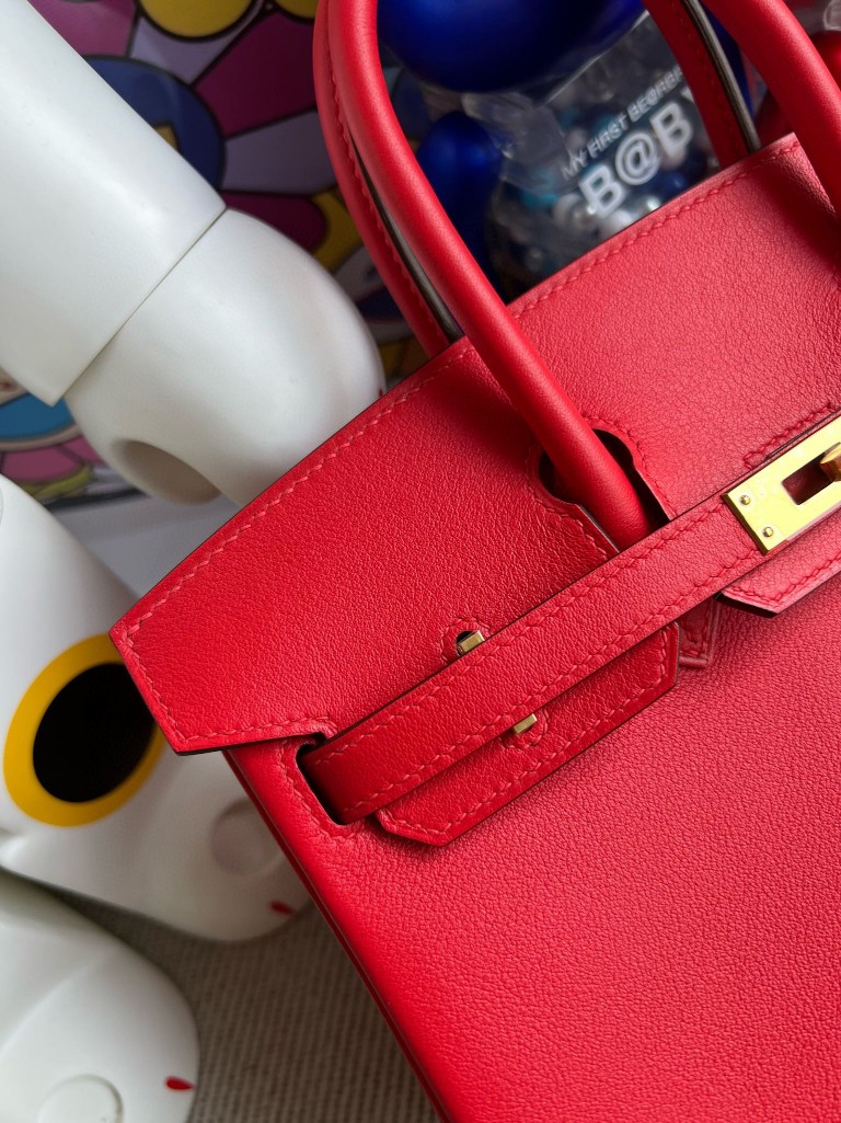 Hermès(爱马仕)Birkin 铂金包 Swift S3 心红色 金扣 25cm 顶级手缝-拉尔森鳄鱼皮具定制 - 爱马仕包包官网 Hermès(爱马仕)Birkin 铂金包 Swift S3 心红色 金扣 25cm 顶级手缝