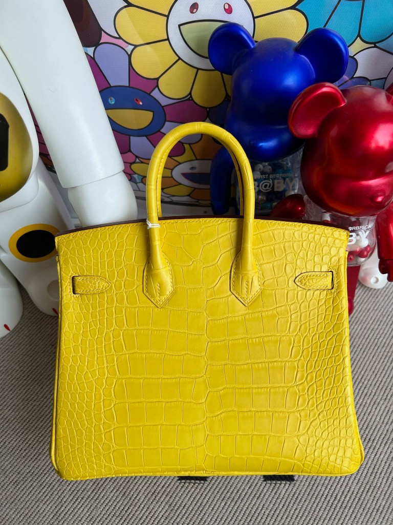 Hermès(爱马仕)Birkin 铂金包 Alligator matt 雾面鳄鱼 M9 金盏花黄 金扣 25cm 顶级手缝-拉尔森鳄鱼皮具定制 - 爱马仕包包官网 Hermès(爱马仕)Birkin 铂金包 Alligator matt 雾面鳄鱼 M9 金盏花黄 金扣 25cm 顶级手缝
