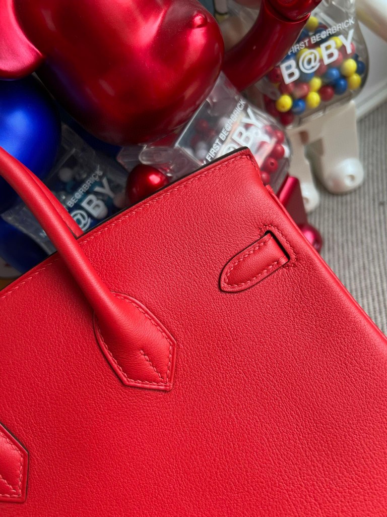 Hermès(爱马仕)Birkin 铂金包 Swift S3 心红色 金扣 25cm 顶级手缝-拉尔森鳄鱼皮具定制 - 爱马仕包包官网 Hermès(爱马仕)Birkin 铂金包 Swift S3 心红色 金扣 25cm 顶级手缝