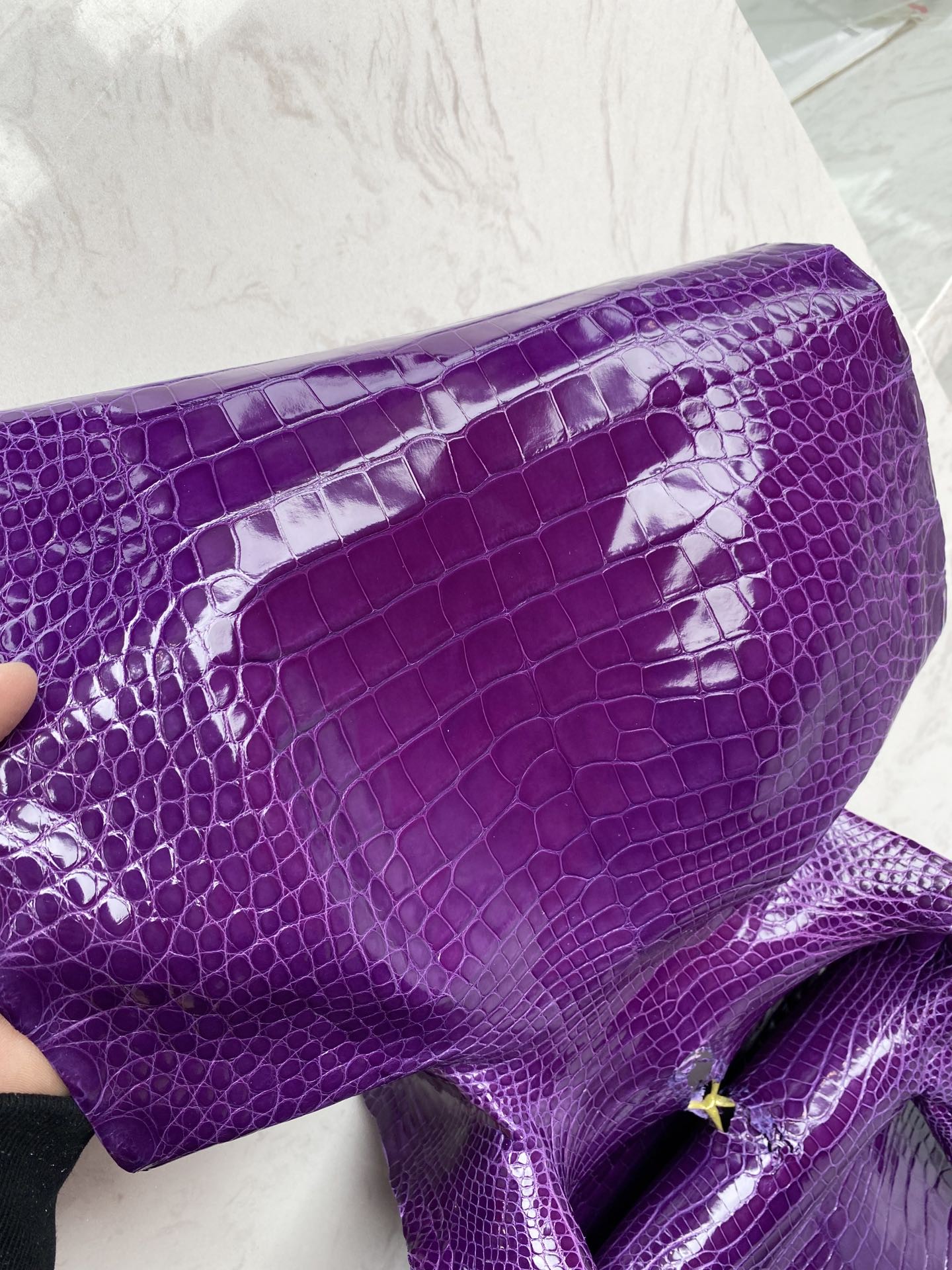 Hermès（爱马仕）新到鳄鱼 9W 梦幻紫 可定制