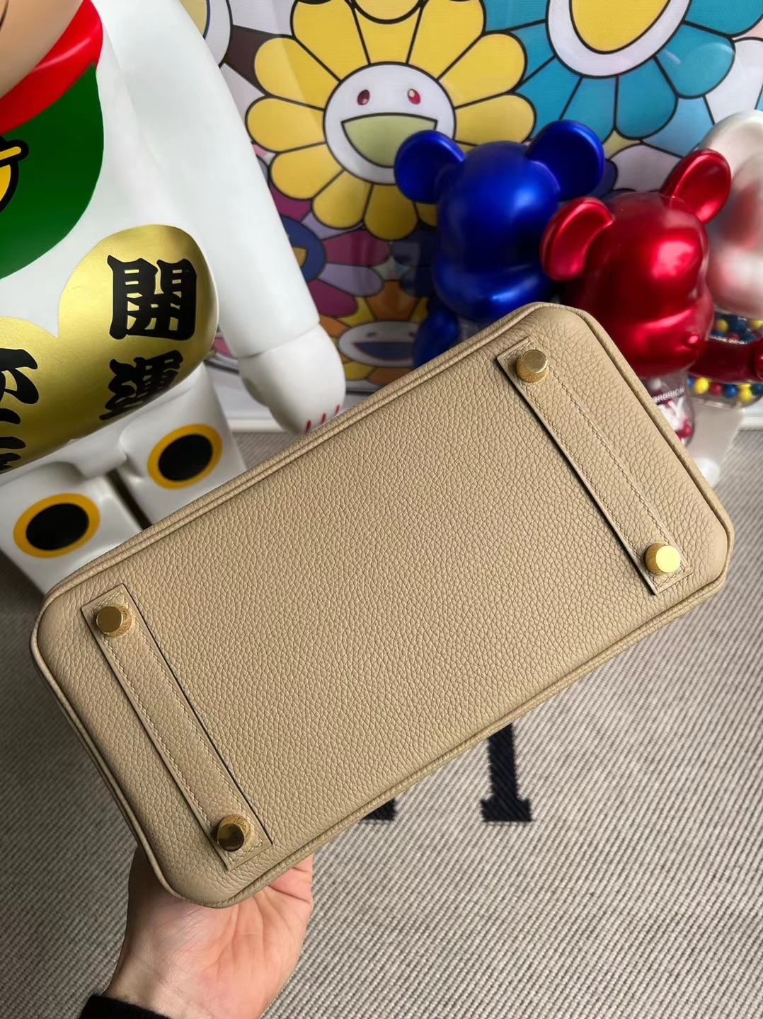 Hermès(爱马仕)Birkin 铂金包 Togo S2 风衣灰 金扣 25cm 顶级工艺-拉尔森鳄鱼皮具定制 - 爱马仕包包官网 Hermès(爱马仕)Birkin 铂金包 Togo S2 风衣灰 金扣 25cm 顶级工艺