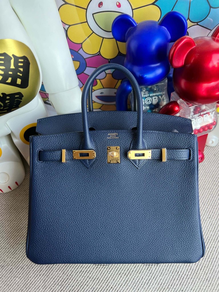 Hermès(爱马仕)Birkin 铂金包 原厂小牛皮 togo 7k 宝石蓝 Blue saphir 金扣 25cm 顶级手缝-拉尔森鳄鱼皮具定制 - 爱马仕包包官网 Hermès(爱马仕)Birkin 铂金包 原厂小牛皮 togo 7k 宝石蓝 Blue saphir 金扣 25cm 顶级手缝