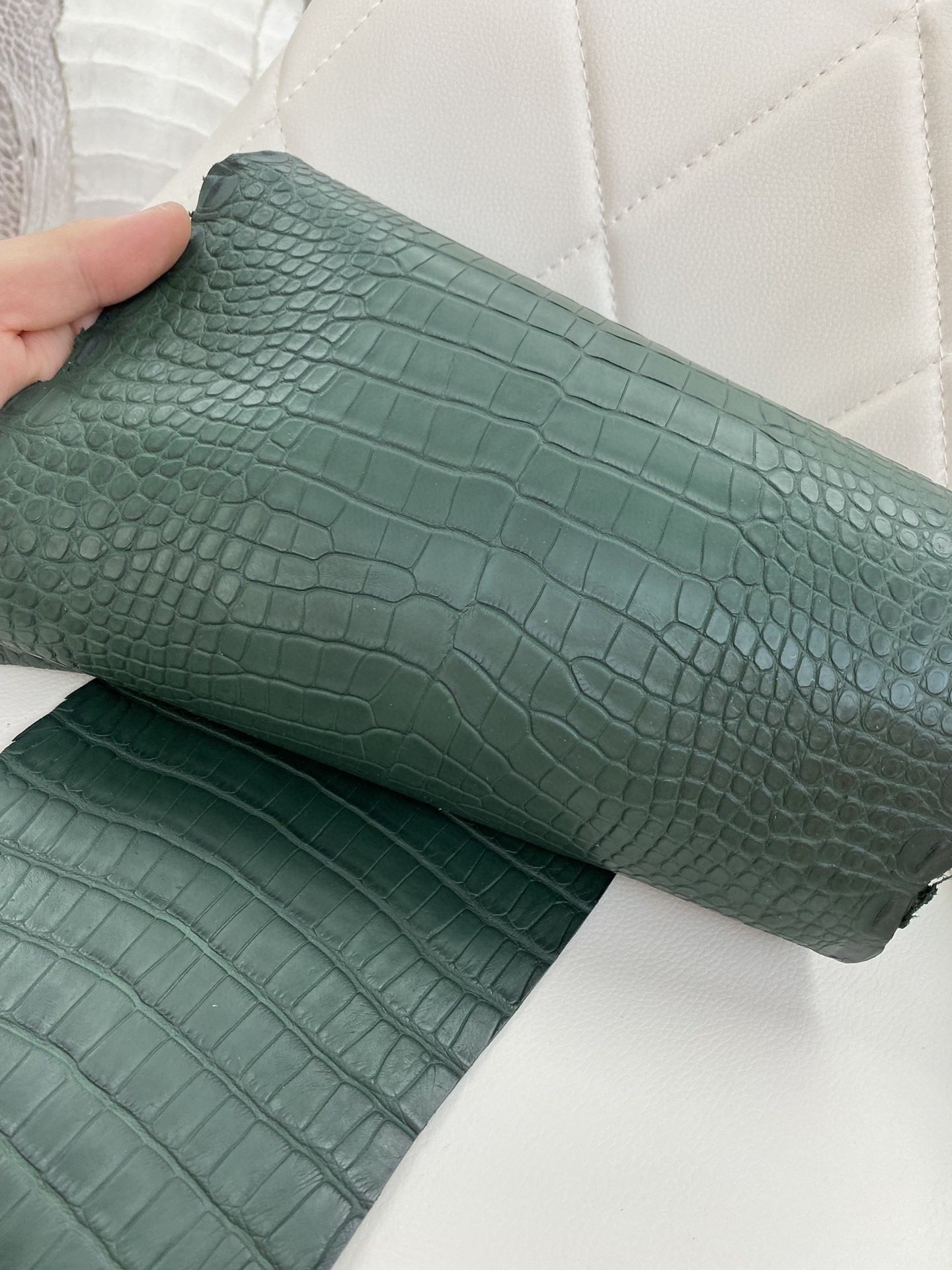 Hermès(爱马仕)新到鳄鱼 Alligator matt 雾面鳄鱼 6o 柏树绿-拉尔森鳄鱼皮具定制 - 爱马仕包包官网 Hermès(爱马仕)新到鳄鱼 Alligator matt 雾面鳄鱼 6o 柏树绿
