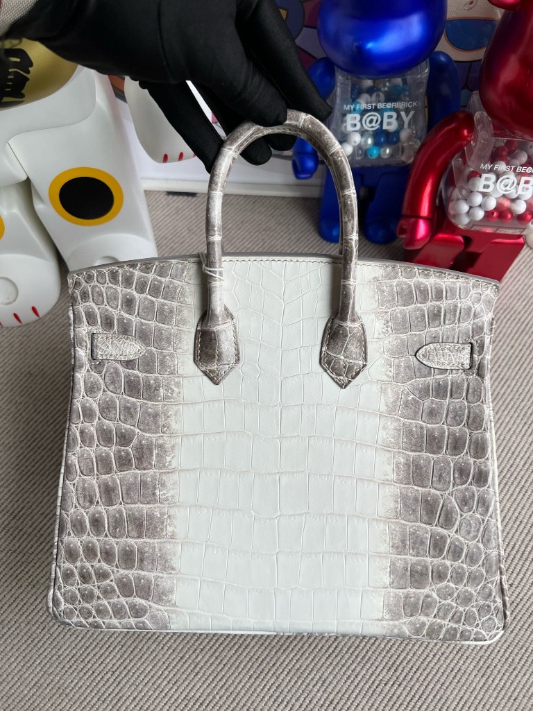 Hermès(爱马仕)Birkin 铂金包 鳄鱼皮 Himalaya 喜马拉雅 银扣1 25cm-拉尔森鳄鱼皮具定制 - 爱马仕包包官网 Hermès(爱马仕)Birkin 铂金包 鳄鱼皮 Himalaya 喜马拉雅 银扣1 25cm