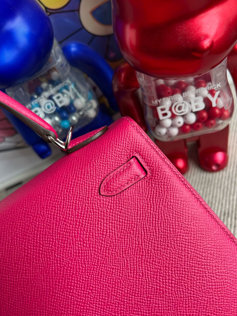 Hermès(爱马仕)Kelly 凯莉包 Epsom 原厂掌纹皮 墨西哥粉 rose mexico 银扣 25cm 顶级手缝-拉尔森鳄鱼皮具定制 - 爱马仕包包官网 Hermès(爱马仕)Kelly 凯莉包 Epsom 原厂掌纹皮 墨西哥粉 rose mexico 银扣 25cm 顶级手缝