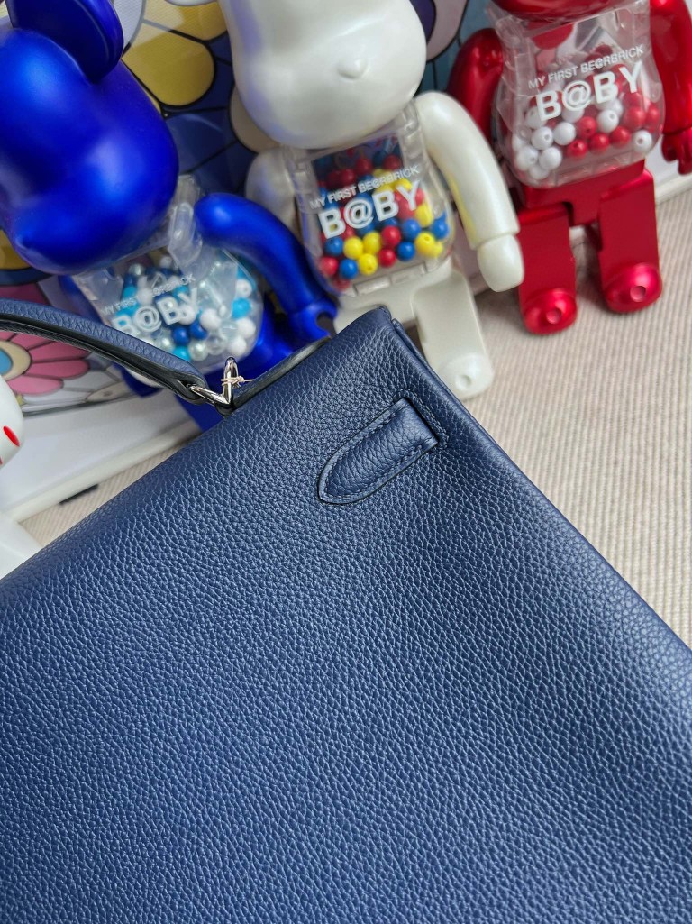 Hermès(爱马仕)Kelly 凯莉包 原厂小牛皮 togo 7k 宝石蓝 银扣 32cm 顶级手缝-拉尔森鳄鱼皮具定制 - 爱马仕包包官网 Hermès(爱马仕)Kelly 凯莉包 原厂小牛皮 togo 7k 宝石蓝 银扣 32cm 顶级手缝