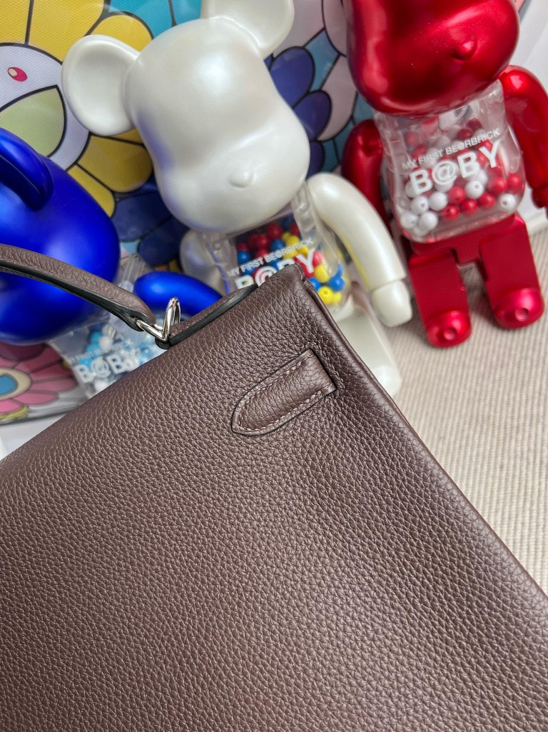 Hermès(爱马仕)Kelly 凯莉包 原厂小牛皮 togo 波尔多酒红 银扣 32cm 顶级手缝-拉尔森鳄鱼皮具定制 - 爱马仕包包官网 Hermès(爱马仕)Kelly 凯莉包 原厂小牛皮 togo 波尔多酒红 银扣 32cm 顶级手缝