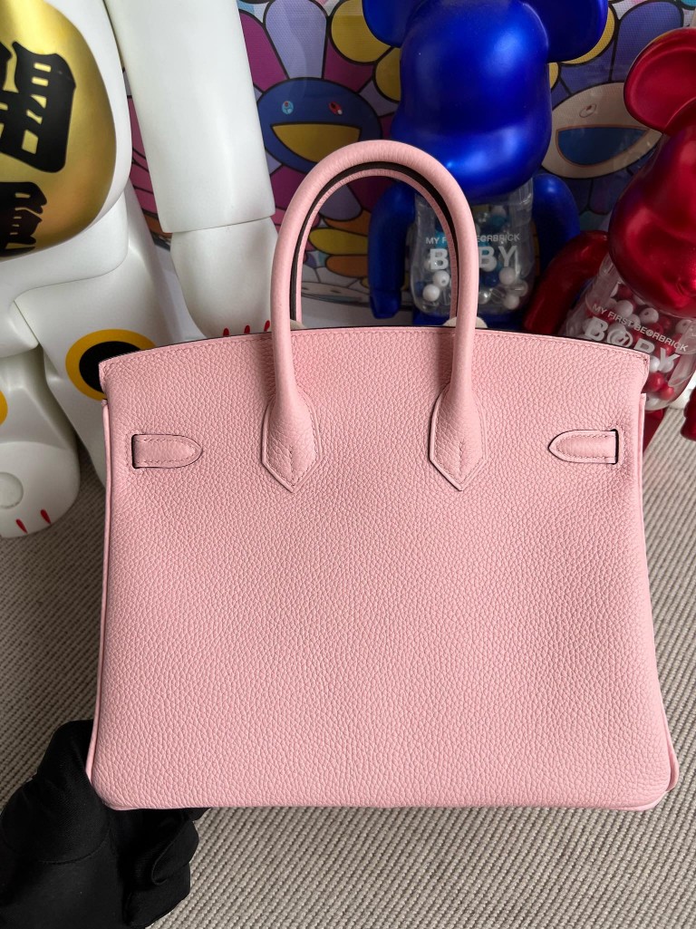 Hermès(爱马仕)Birkin 铂金包 togo 小牛皮 3Q粉 rose sakura 银扣 25cm 顶级手缝-拉尔森鳄鱼皮具定制 - 爱马仕包包官网 Hermès(爱马仕)Birkin 铂金包 togo 小牛皮 3Q粉 rose sakura 银扣 25cm 顶级手缝