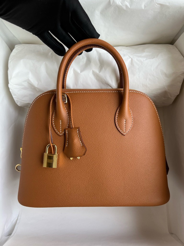 Hermès(爱马仕)Bolide 保龄球包 Epsom 原厂掌纹皮 ck37 金棕色 Gold 金扣 25cm 顶级手缝-拉尔森鳄鱼皮具定制 - 爱马仕包包官网 Hermès(爱马仕)Bolide 保龄球包 Epsom 原厂掌纹皮 ck37 金棕色 Gold 金扣 25cm 顶级手缝
