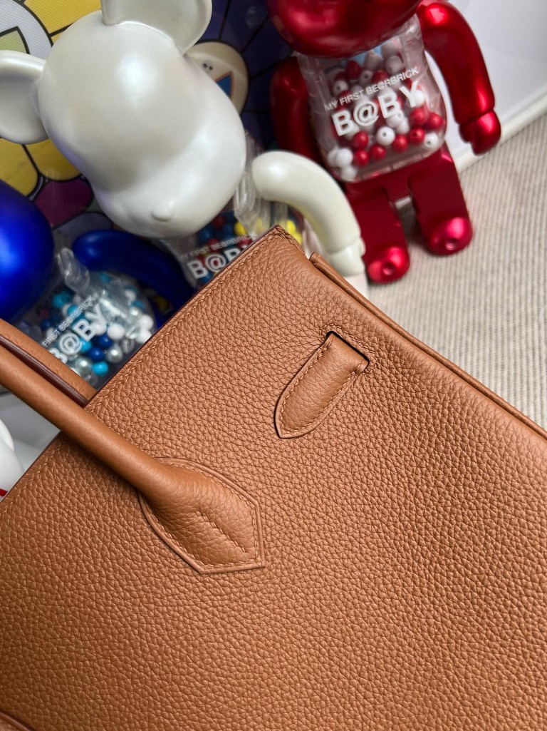 Hermès(爱马仕)Birkin 铂金包 原厂小牛皮 togo 金棕 双杠 琥珀黄 银扣 30cm 顶级手缝-拉尔森鳄鱼皮具定制 - 爱马仕包包官网 Hermès(爱马仕)Birkin 铂金包 原厂小牛皮 togo 金棕 双杠 琥珀黄 银扣 30cm 顶级手缝