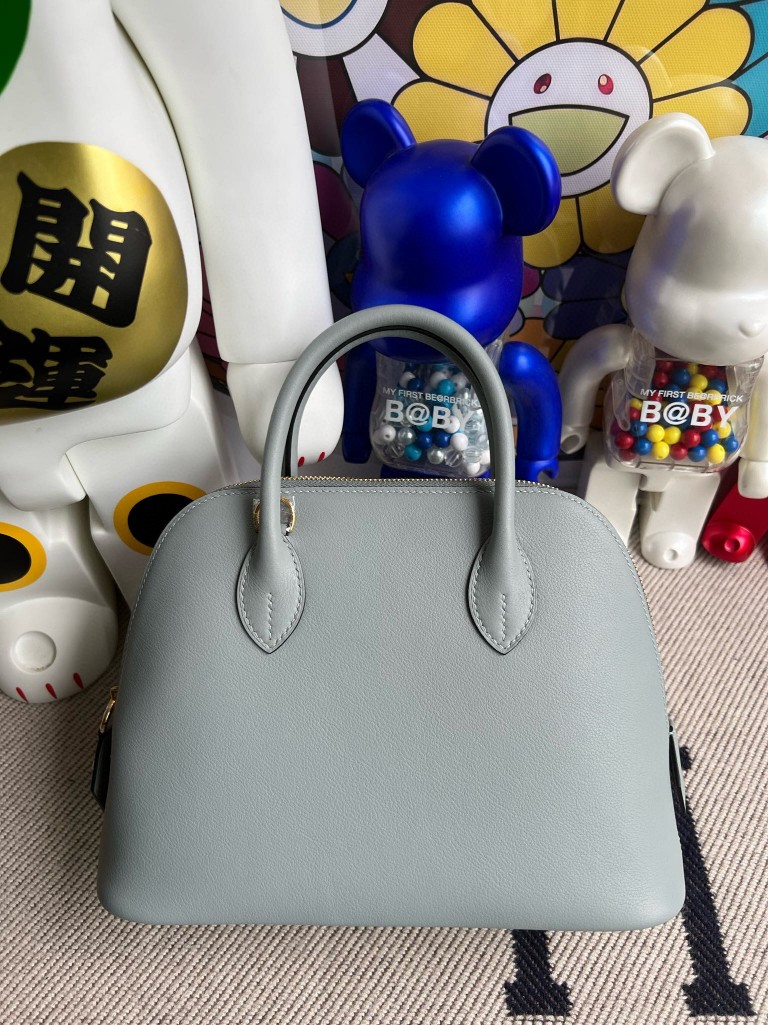 Hermès(爱马仕)Bolide 保龄球包 Evecolor J7 亚麻蓝 内拼 冰川蓝 金扣 25cm 顶级手缝-拉尔森鳄鱼皮具定制 - 爱马仕包包官网 Hermès(爱马仕)Bolide 保龄球包 Evecolor J7 亚麻蓝 内拼 冰川蓝 金扣 25cm 顶级手缝