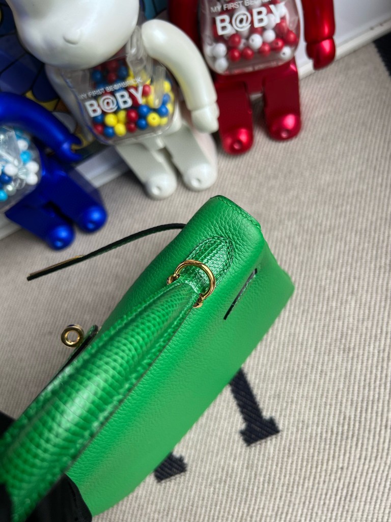 Hermès(爱马仕)Kelly 凯莉包 Touch 系列 竹子绿 Lizard 亮面蜥蜴 金扣 25cm 顶级手缝-拉尔森鳄鱼皮具定制 - 爱马仕包包官网 Hermès(爱马仕)Kelly 凯莉包 Touch 系列 竹子绿 Lizard 亮面蜥蜴 金扣 25cm 顶级手缝